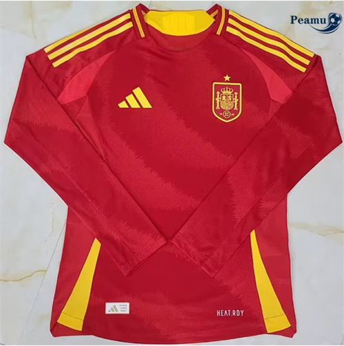 Nuove Maglia Calcio Spagna Prima Manica lunga 2024-2025