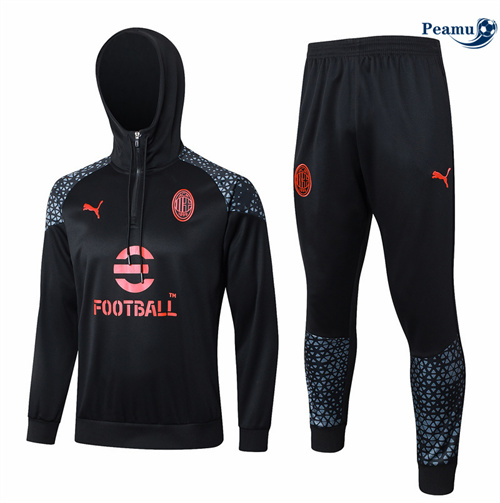 Shopping Tuta Calcio - Felpa con cappuccio AC Milan nero 2024-2025