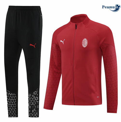Nuove Tuta Calcio - Giacca AC Milan rosso 2024-2025