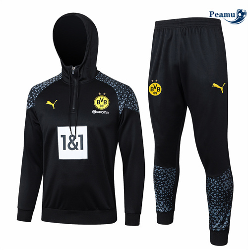 Shopping Tuta Calcio - Felpa con cappuccio Dortmund nero 2024-2025
