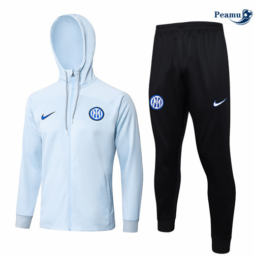 Prezzo Tuta Calcio - Felpa con cappuccio Inter Milan grigio chiaro 2024-2025