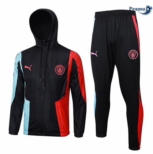 Nuovo Tuta Giacca A Vento Manchester City nero 2024-2025