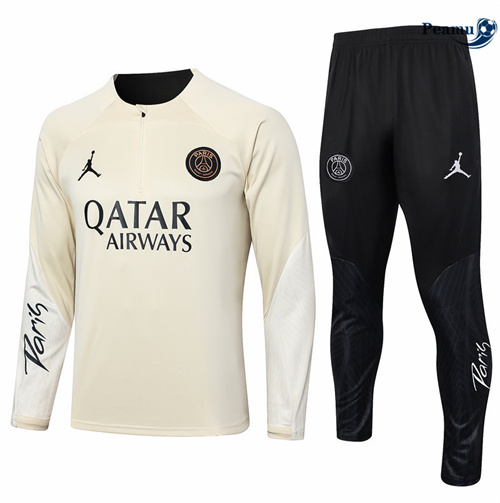 Nuovo Tuta Calcio Paris PSG beige 2024-2025