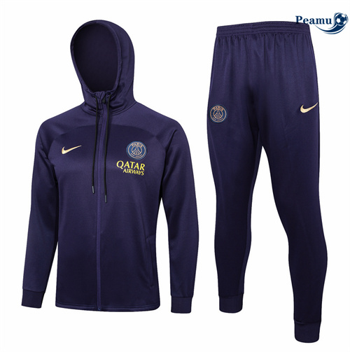 Acquistare Tuta Calcio - Felpa con cappuccio Paris PSG viola 2024-2025