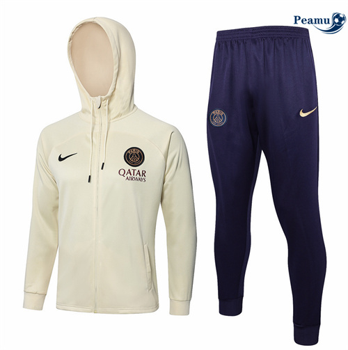 Vendere Tuta Calcio - Felpa con cappuccio Paris PSG albicocca 2024-2025