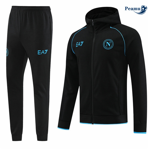 Acquistare Tuta Calcio - Felpa con cappuccio SSC Napoli nero 2024-2025