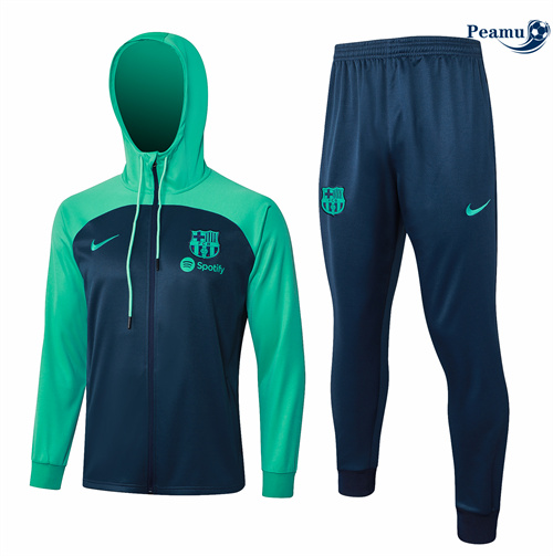 Offrire Tuta Calcio - Giacca con cappuccio Bambino Barcellona Blu Reale 2024-2025