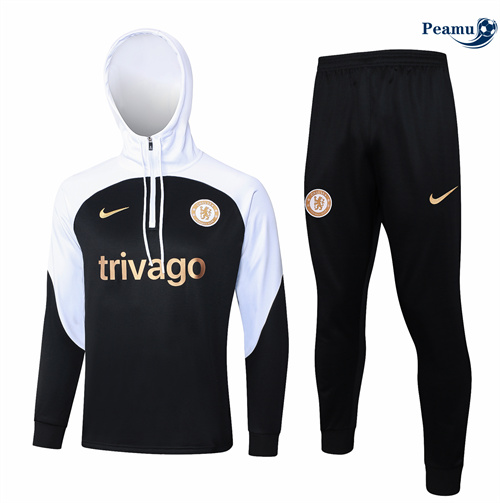 Offrire Tuta Calcio - Felpa con cappuccio Bambino Chelsea nero 2024-2025