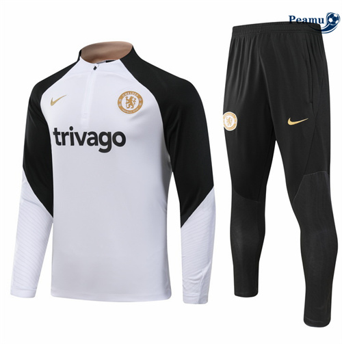 Sconto Tuta Calcio Bambino Chelsea Bianco 2024-2025