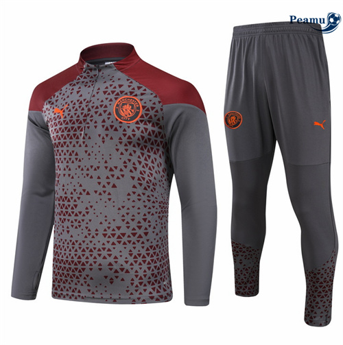 Comperare Tuta Calcio Bambino Manchester City grigio 2024-2025
