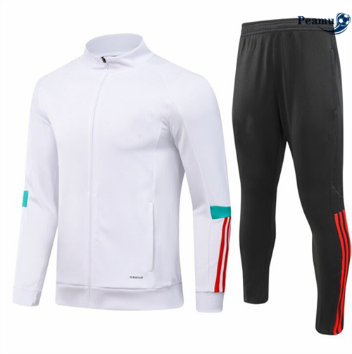 Negozio Tuta Calcio - Giacca Bambino Manchester United Bianco 2024-2025