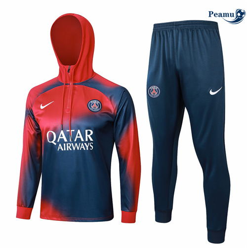 Saldi Tuta Calcio - Felpa con cappuccio Bambino Paris PSG blu marino 2024-2025