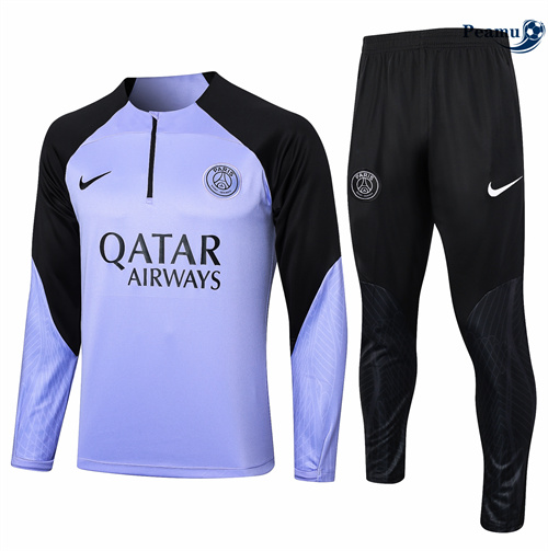 Nuove Tuta Calcio Bambino Paris PSG violeta claro 2024-2025