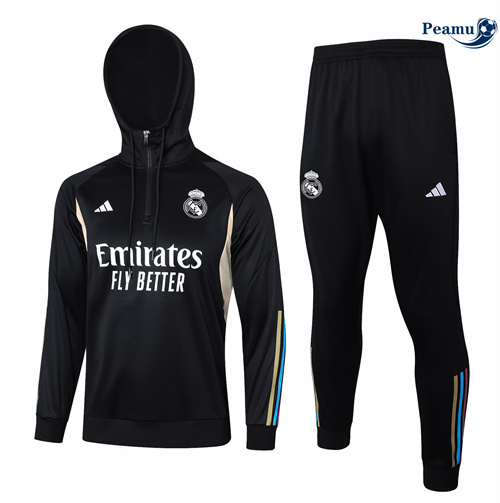 Shopping Tuta Calcio - Felpa con cappuccio Bambino Real Madrid nero 2024-2025