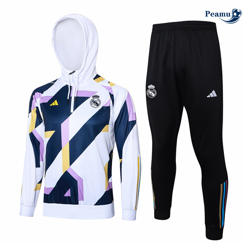 Sconto Tuta Calcio - Felpa con cappuccio Bambino Real Madrid Bianco 2024-2025