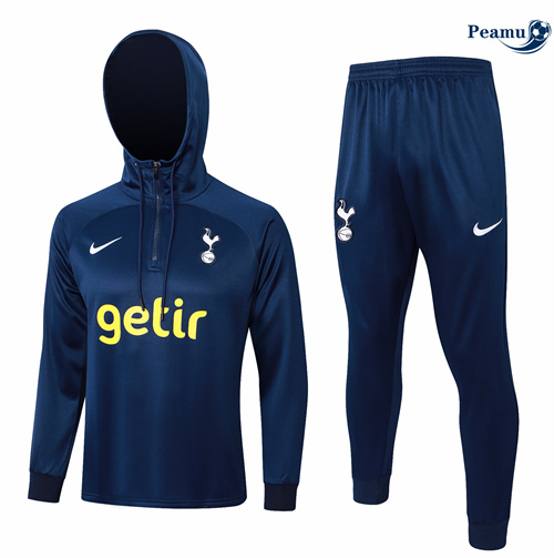 PEAMU Grossista Tuta Calcio Felpa con cappuccio Bambino Tottenham Hotspur Blu Reale 2024 2025 a basso costo