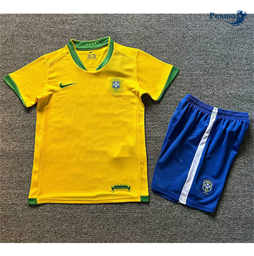 Produzione Classico Maglie Brasile Bambino Prima 2006