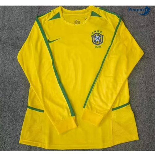 La moda Classico Maglie Brasile Prima Manica lunga 2002