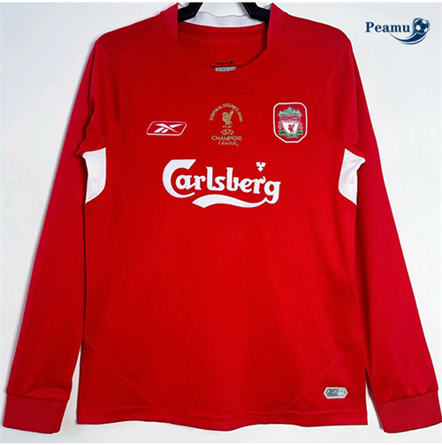 Offrire Classico Maglie Liverpool Prima Manica lunga 2004-05