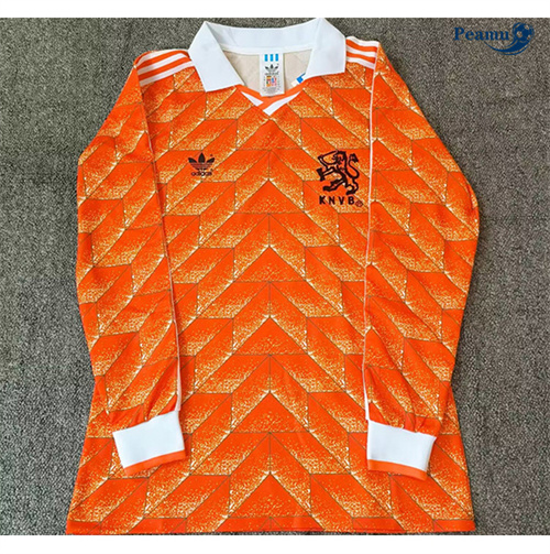La moda Classico Maglie Paesi Bassi Prima Manica lunga 1988