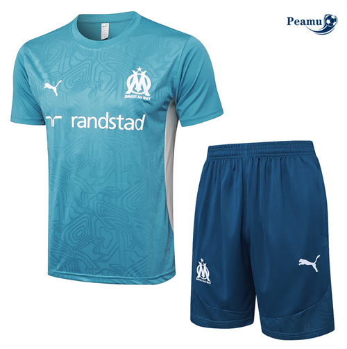 Comperare Kit Maglia Formazione Marsiglia + Pantaloncini Blu 2024-2025