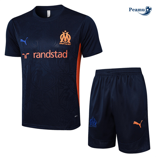 Nuove Kit Maglia Formazione Marsiglia + Pantaloncini Blu marino 2024-2025