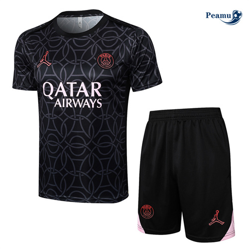 Prezzo Kit Maglia Formazione Paris Saint Germain + Pantaloncini Nero 2024-2025