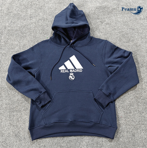 Vendita Giacca con cappuccio Real Madrid blu reale 2024-2025