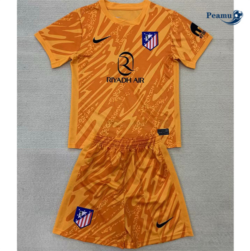 Acquistare Maglia Calcio Atletico Madrid Bambino Portiere Giallo 2024-2025