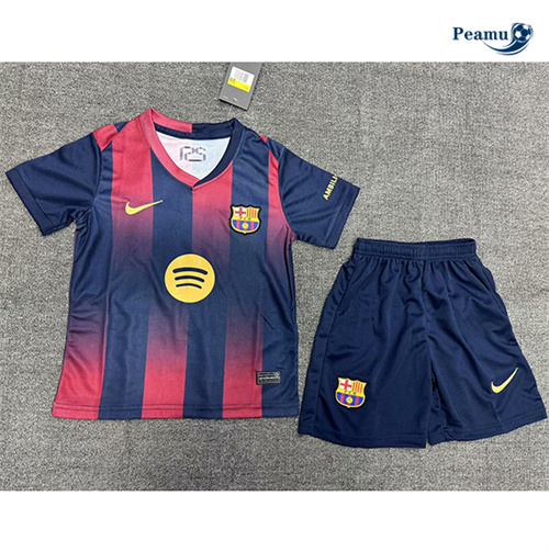 Vendere Maglia Calcio Barcellona Bambino Rosso 2025-2026