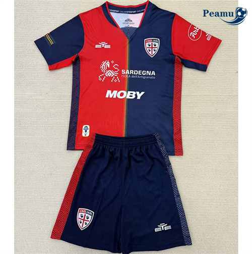 Produzione Maglia Calcio Cagliari Bambino Prima 2024-2025