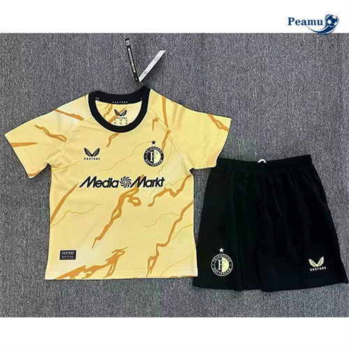 Nuove Maglia Calcio Feyenoord Bambino Giallo 2024-2025