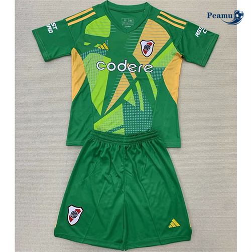 Creare Maglia Calcio River plate fc Bambino Portiere Verde 2024-2025