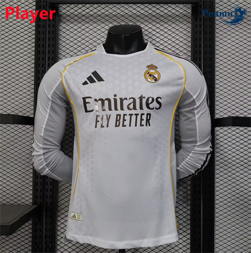 Nuove Maglia Calcio Player Real Madrid Player Prima Manica lunga 2025-2026