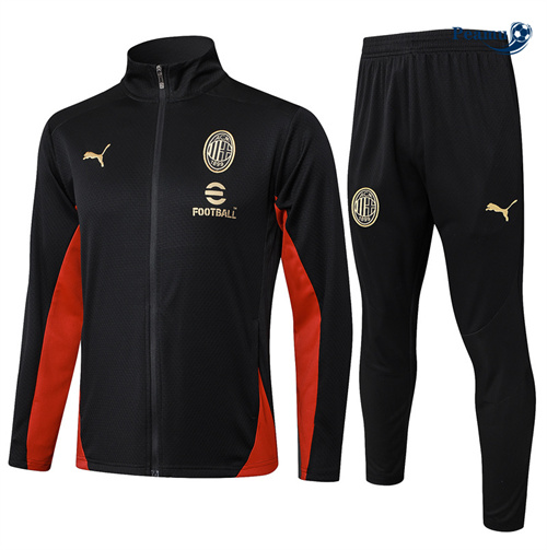 Collezione Tuta Calcio giacca AC Milan Nero 2024-2025
