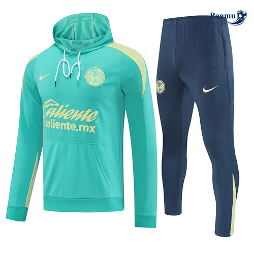 La moda Tuta Calcio - Felpa con cappuccio America verde 2025-2026