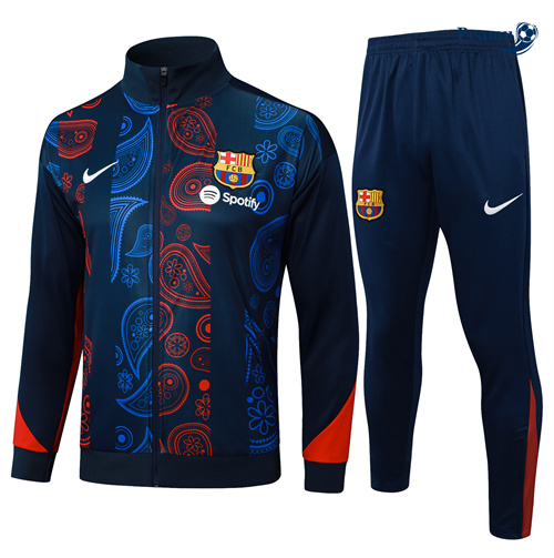 Collezione Tuta Calcio giacca Barcellona blu reale 2024-2025