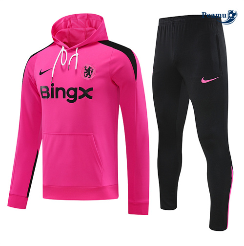 La moda Tuta Calcio - Felpa con cappuccio Chelsea rosa 2024-2025