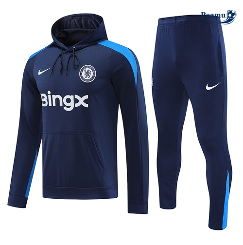 Comperare Tuta Calcio - Felpa con cappuccio Chelsea blu reale 2024-2025