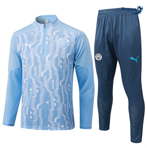 Vendere Tuta Calcio Manchester City Blu 2024-2025