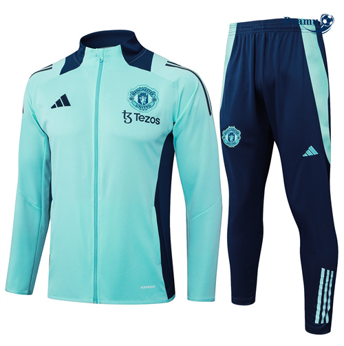 Grossista Tuta Calcio giacca Manchester United verde chiaro 2024-2025