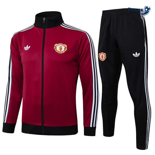 Prezzo Tuta Calcio giacca Manchester United Rosso granate 2024-2025