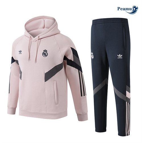 Offrire Tuta Calcio - Felpa con cappuccio Real Madrid giacca gonfia rosa 2024-2025
