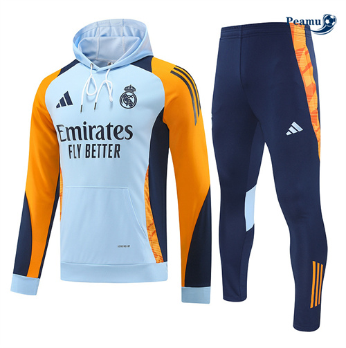 Comperare Tuta Calcio - Felpa con cappuccio Real Madrid Blu 2024-2025