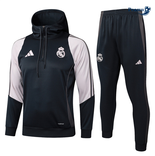 Prezzo Tuta Calcio - Felpa con cappuccio Real Madrid Nero 2024-2025