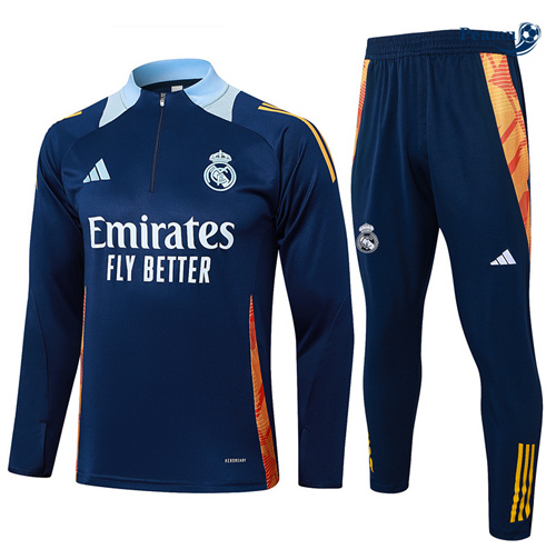 Nuovo Tuta Calcio Real Madrid Blu 2024-2025