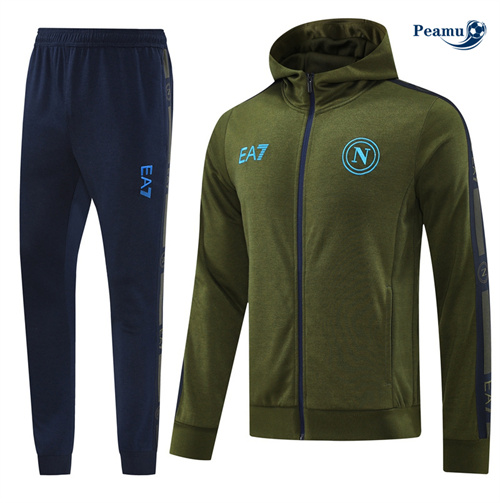 Comperare Tuta Calcio - con cappuccio Francia SSC Napoli verde 2024-2025