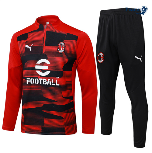 Produzione Tuta Calcio Bambino AC Milan Rosso 2024-2025