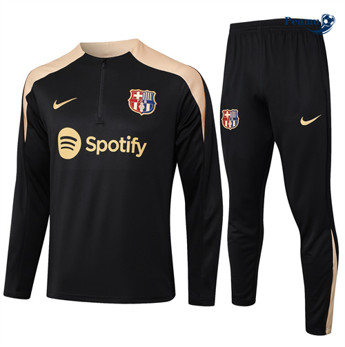 Negozio Tuta Calcio Bambino Barcellona Nero 2024-2025