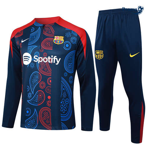Grossista Tuta Calcio Bambino Barcellona blu reale 2024-2025